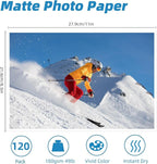 Uinkit 120 Sheets Presentation Paper Matte 8.5x11 Inkjet 48lb 180gsm Single - Image 2