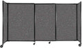 Versare Straightwall Sliding Portable Wall Partition | Freestanding Office by VERSARE