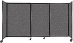 Versare Straightwall Sliding Portable Wall Partition | Freestanding Office by VERSARE