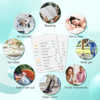 2Pcs Chore Chart for Kids to Do List Checklist Board Detachable Message Slider - Image 7