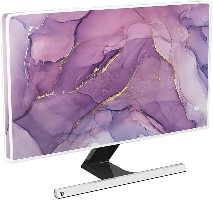 Baocicco Fashion Violet Marble Waterproof TV Dust Cover 80 Inch Anti-Static by Baocicco