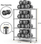 M MZG 1000 lbs Storage Shelving 4-Tier Utility Shelving Unit Steel Organizer - Image 3