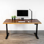 Standing Desk – Walnut Solid Wood Desk, Natural Live Edge, Adjustable Height - Image 9