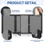 SWANCROWN Outdoor Bulletin Board 70x36in, Enclosed Bulletin Board - Image 3