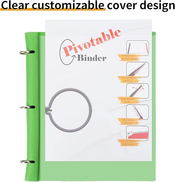 360 Pivotable Project Organizer, 2 Pack 3 Ring Binder - Image 3