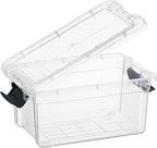 Superio Storage Bins with Lids- 2 Pack, 1.85 Qt Clear Boxes - Image 5