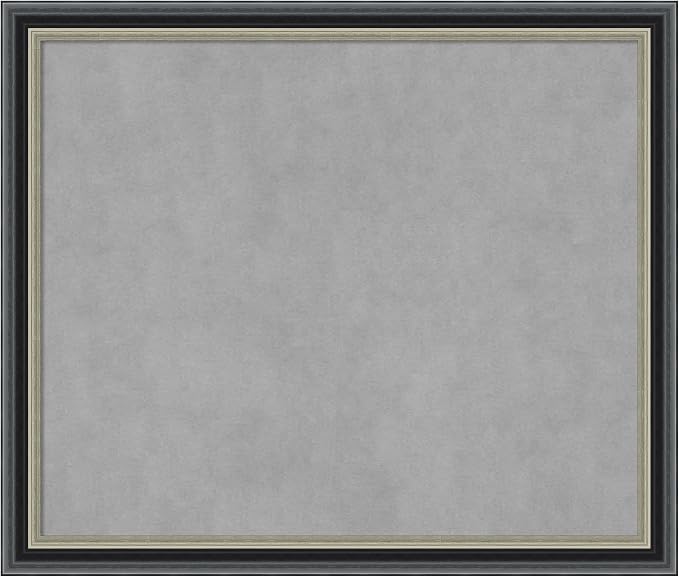 Amanti Art Black Framed Magnetic Board 23x27 Medium Vision Board by AmantiArt