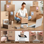 MUNBYN Brown 4"x6" Direct Thermal Shipping Labels, Commercial Grade Permanent - Image 6