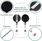 100 Pack Retractable Badge Reel Clips - Image 4