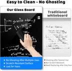 AFAMT Magnetic Dry Erase Board, 4mm Tempered Glass, Strong Magnetic Surface - Image 3