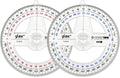 360° Protractor Pack of 2 Protactors Plastic Protractor Math Protractors Clear by LYHLYA