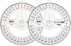 360° Protractor Pack of 2 Protactors Plastic Protractor Math Protractors Clear by LYHLYA