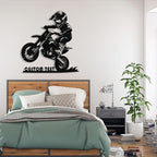 Custom Motorcycle Metal Signs Personalized Dirt Biker Name Sign Custom Garage - Image 8