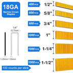 SimCos 18 Gauge 1/4" Narrow Crown Staples, Galvanized Upholstery Staples - Image 2