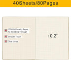 EUSOAR Graph Journal, 3 Packs Large A4 8.5" x 11" 40 Sheets/ 80 Pages, 100gsm - Image 3