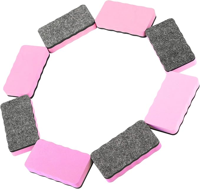 Dry Erase Erasers, 8 Pack Magnetic Whiteboard Eraser Chalkboard Eraser Dry - Image 3