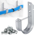 AOKLIT 2" Galvanized Steel J-Hooks, Heavy Duty Wall Mount Cable Support J Hook by AOKLIT