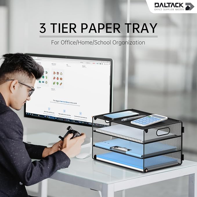 Daltack 3-Tier Paper Organizer - Image 3