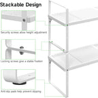 SOFRON Expandable Cabinet Storage Shelf Stackable Organizer Rack - Image 3