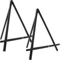 U.S. Art Supply 20" Black Wood Tabletop Easel by USArtSupply