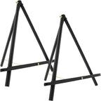 U.S. Art Supply 20" Black Wood Tabletop Easel by USArtSupply