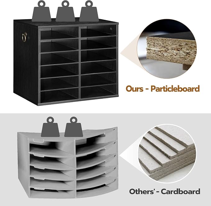 HOOBRO Literature Organizers, 12 Compartments Office Mailbox - Image 7