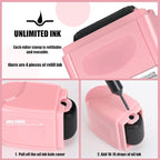 Nezyo 2 Pack Identity Protection Roller Stamp Identity Theft, Confidential - Image 6