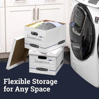 Bankers Box 12-Pack Basic Duty File Storage Boxes - Image 6