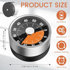6 Pcs 60 Minute Visual Kitchen Timer Small Classroom Timers - Image 2