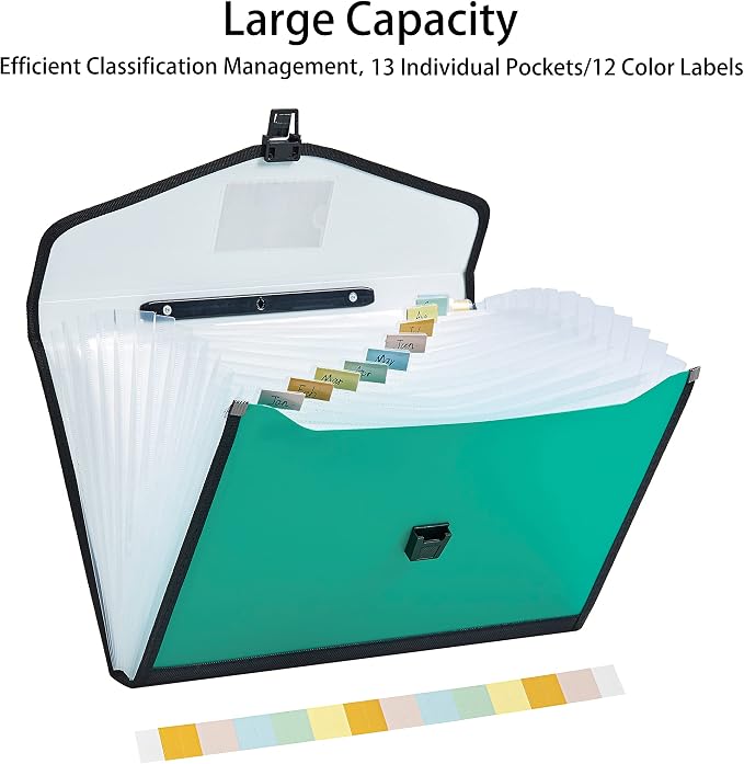 Leagl Size 13-Pockets Expanding File Folder - Image 3