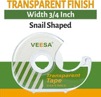 Transparent Tape with Dispenser, 3/4 x 1000 Inches, 12 Rolls Clear Tapes - Image 6