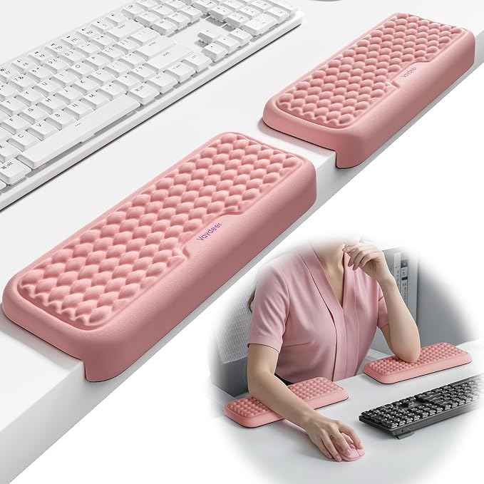 Vaydeer 2Pcs Elbow Pad for Desk, L-Shaped Arm Rest Desk Edge Cushion, Ergonomic by Vaydeer