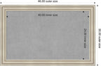 Amanti Art Silver Framed Magnetic Board 30x46 Large Vision Board - Image 2