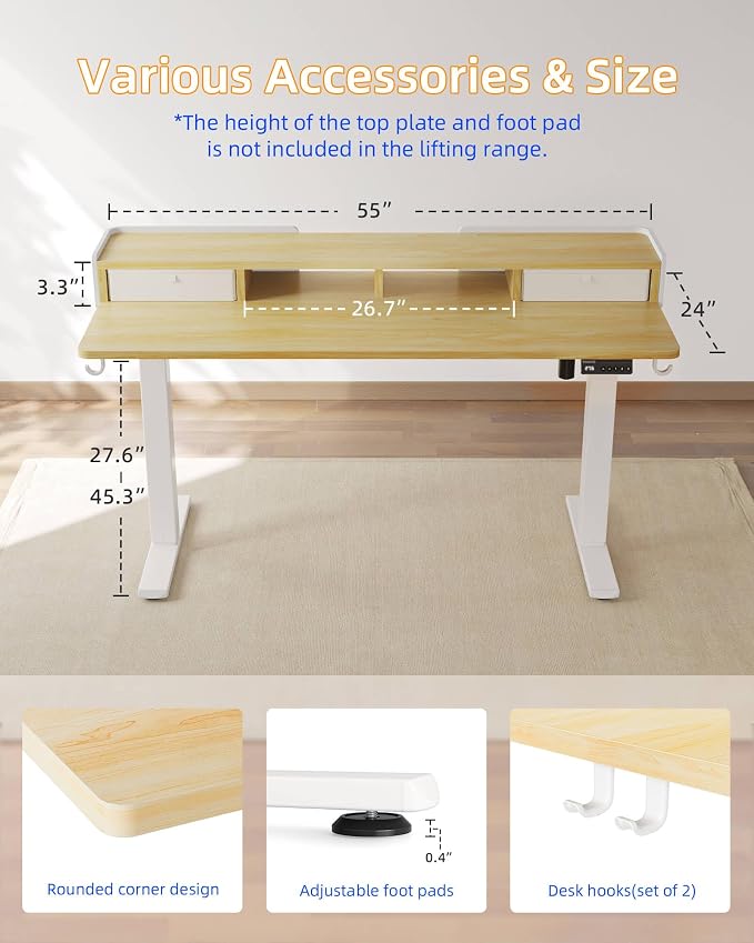 YIHAYO Electric Standing Desk - Image 3