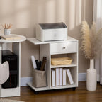 Zateety Mobile Printer Stand, Rolling File Cabinet Cart - Image 9