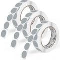 Perco Grey 1-Inch Round Circle Dot Sticker Labels by Perco
