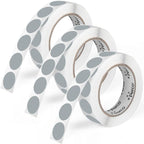 Perco Grey 1-Inch Round Circle Dot Sticker Labels by Perco