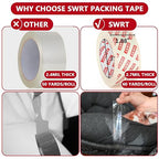 SWRT 2.7Mil Thick Ultra Clear Packing Tape, 24 Rolls Heavy Duty Packaging Tape - Image 2