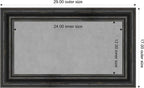 Amanti Art Black Framed Magnetic Board 17x29 Small Vision Board - Image 4