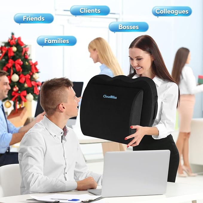 CloudBliss Seat Cushion, Office Chair Cushion, Car Seat Cushions, Lumbar - Image 6