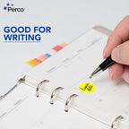 Perco Fluorescent Yellow 1-Inch Round Circle Dot Sticker Labels - Image 5