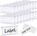 100 Pcs Wire Shelf Label Holder by Meetory