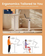 Ergear ErGear Height Adjustable Electric Standing Desk, 55 x 28 Inches Sit - Image 7
