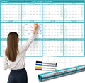 32" x 48" Exellewis 2026 Wall Calendar Erasable, Wet & Dry Erase Large by Exellewis