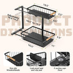 Dihmpor Under Sink Organizer and Storage, Slide Out Under Cabinet Storage Pull - Image 7