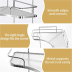 Seoneiro 2 Tier Corner Bathroom Counter Organizer, Cosmetic Skincare Organizer - Image 4