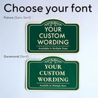 Custom Forest Green Outdoor Metal Sign - Image 9