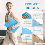 12 Pcs Classification Folders Letter Size 3 Pocket Dividers Employee File Folder - Image 5