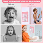 2Pcs Chore Chart for Kids to Do List Checklist Board Detachable Message Slider - Image 6