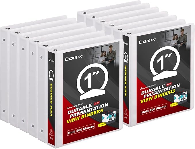 Comix Sturdy 3 Ring Binder 1 inch by Comix